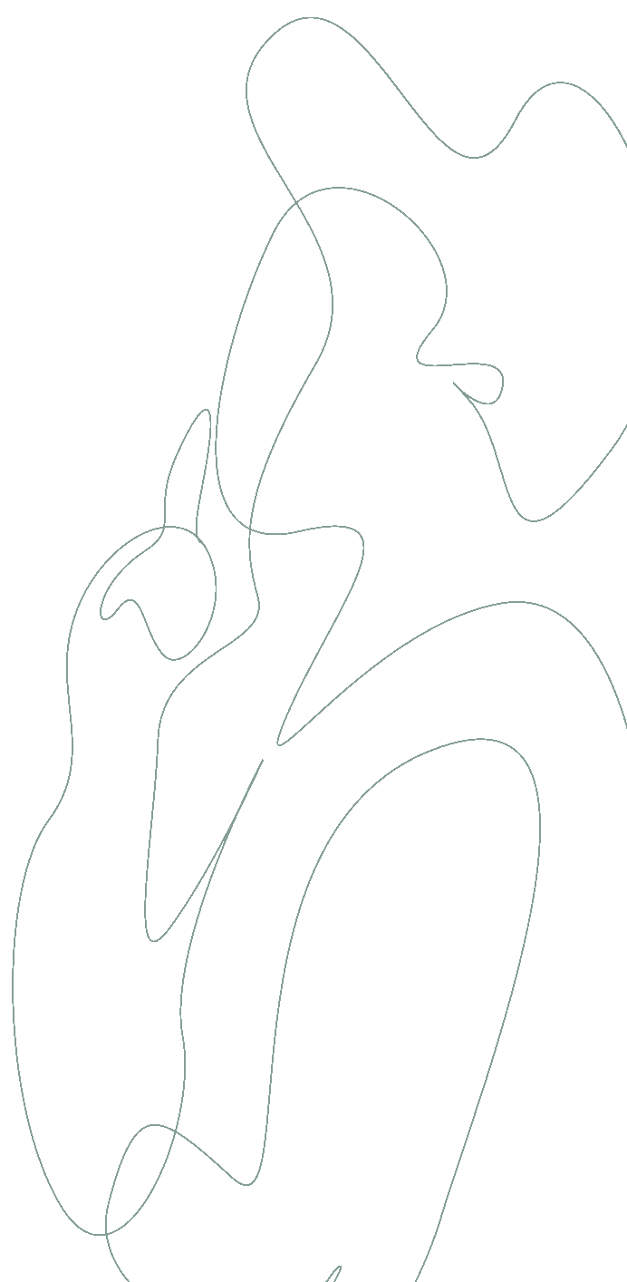 Illustrazione a tratto continuo di un germoglio